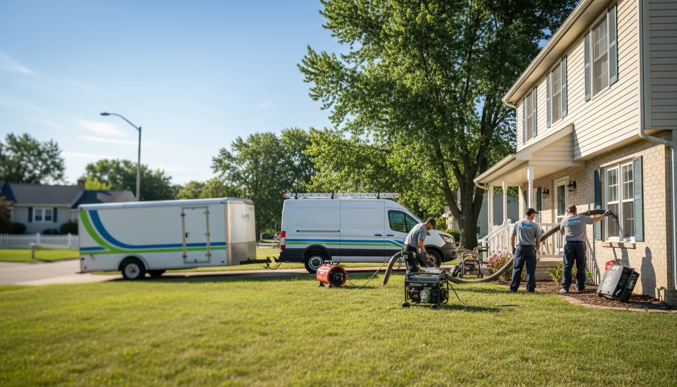 Flooded Basement Restoration And Cleanup With Repair in Lake Village, IN near me